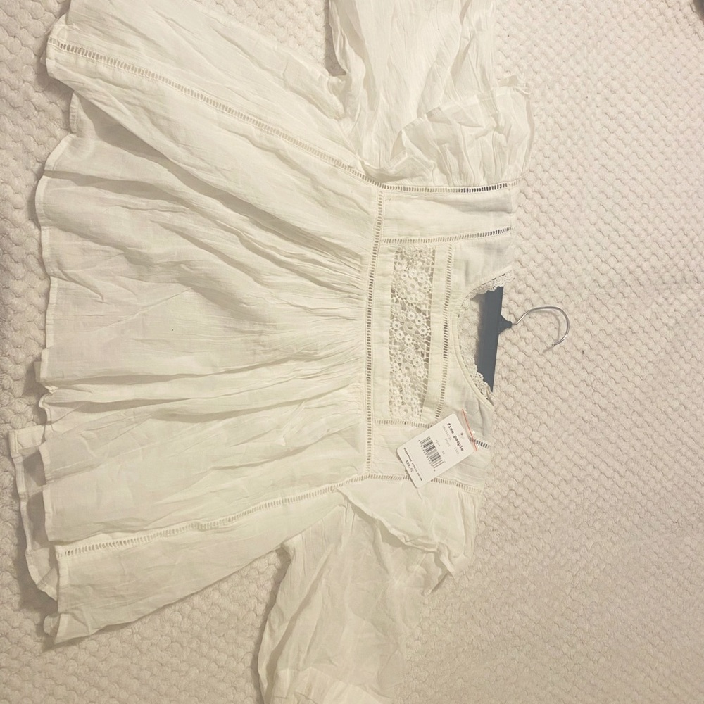 NWT Free People ruffle top